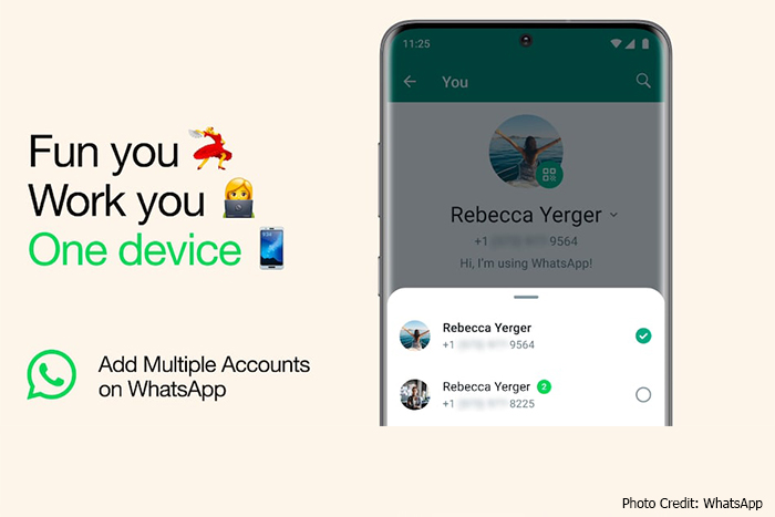 WhatsApp Introduces Multiple Account